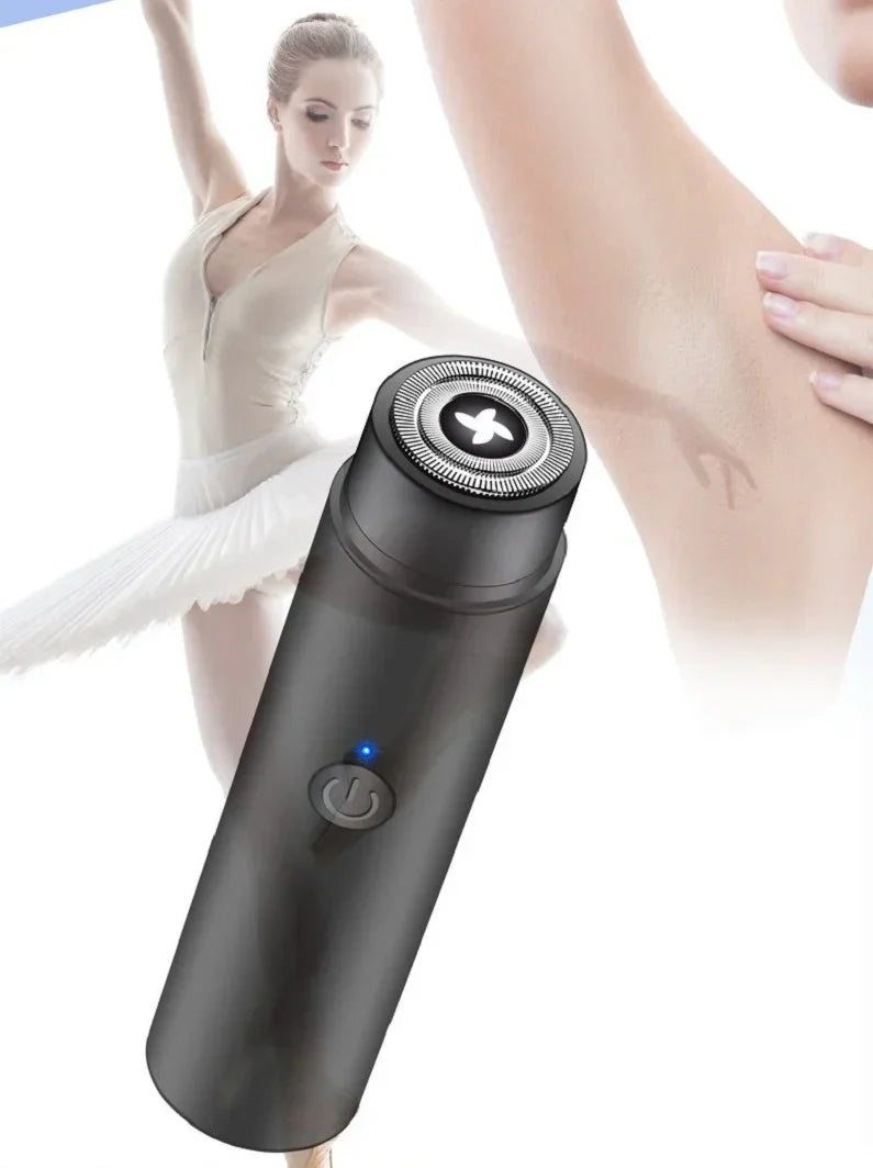 Portable Mini Body & Facial Epilator – USB Rechargeable Hair Removal Trimmer for Men & Women, Bikini, Beard & Shaving Tool