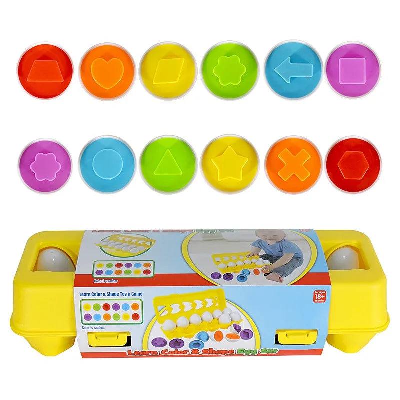 Baby Learning Educational Toy – Smart Egg Shape Matching Sorter Montessori Toy for Kids