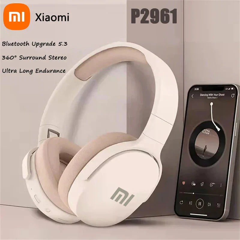 Xiaomi Original P2961 Wireless Headphones – Bluetooth 5.3 Earphones for Samsung & iPhone, HIFI Stereo Sound, Gaming Earbuds with Mic