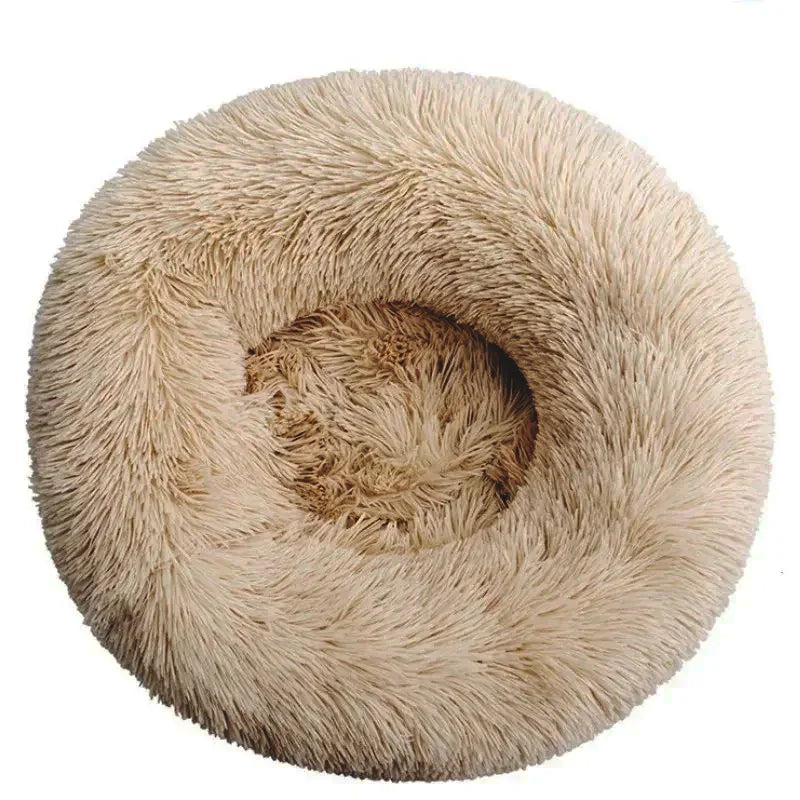 40-90cm Round Pet Bed – Super Soft Plush Dog Bed for Large & Medium Dogs, Cozy Winter Cat House