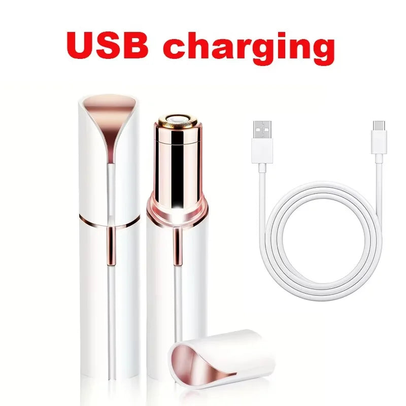 Xiaomi Portable Lipstick Shaped Women Electric Epilator – Eyebrow Trimmer & Painless Facial Hair Removal Shaver