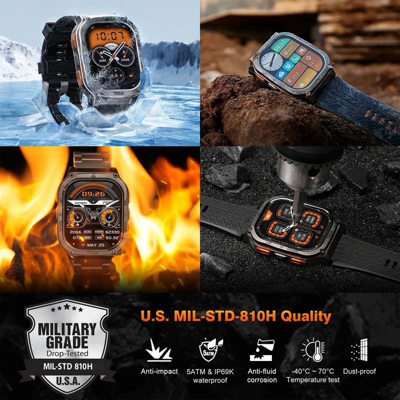 2024 KOSPET TANK M3 Ultra GPS Smartwatch – Rugged, Waterproof & Military-Grade