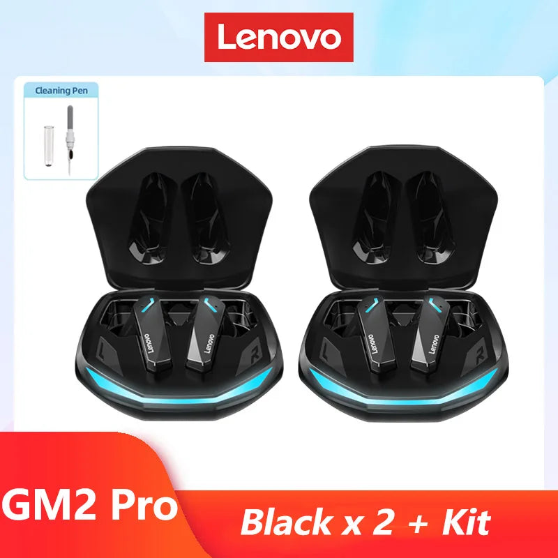 Original Lenovo GM2 Pro 5.3 Bluetooth Wireless Earbuds – Low Latency Gaming Headset with HD Call & Mic